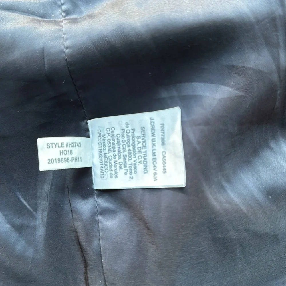 J.Crew Going Out Blazer Black size 2